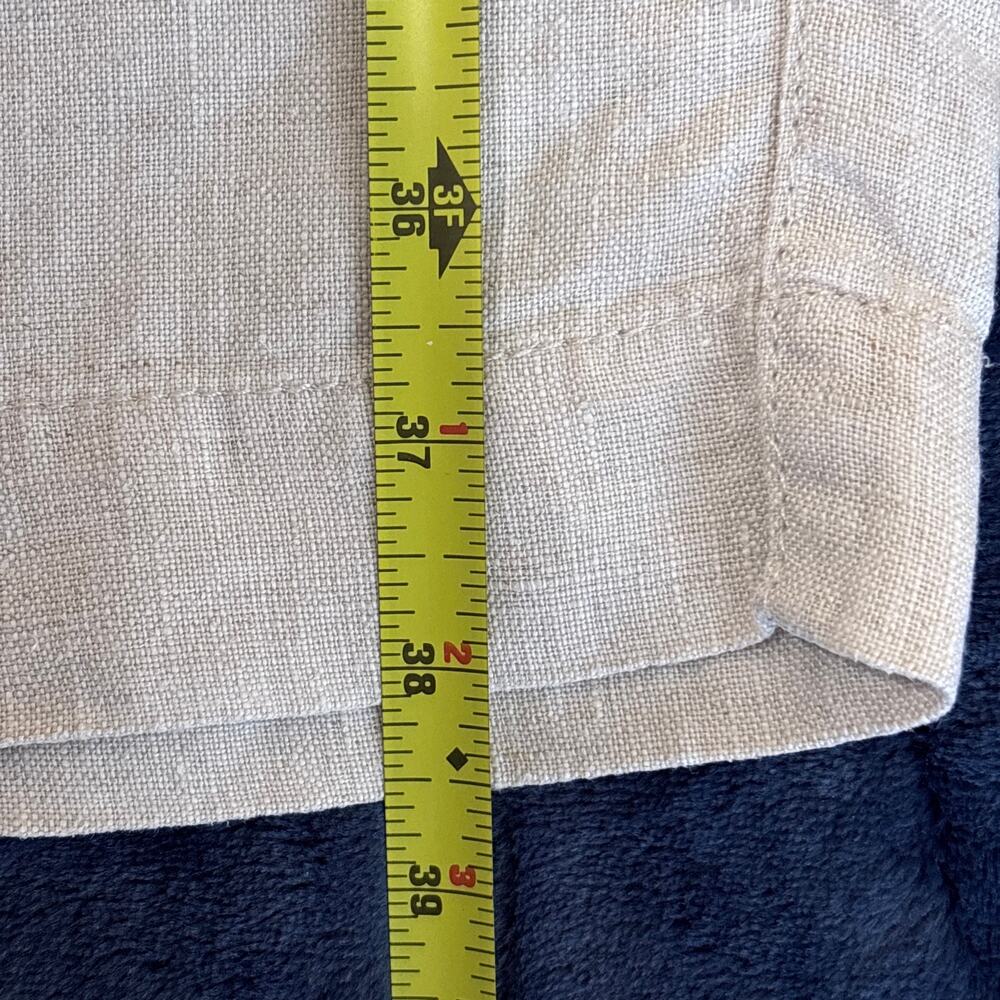 Athleta Womens 4 100% Linen Utility Pants Beige Tapered Ankle Coastal Travel - Picture 15 of 15